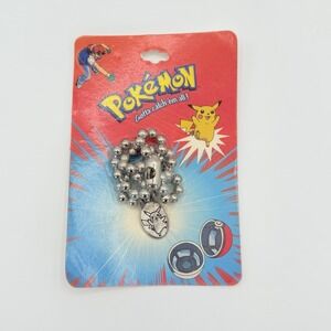 Pokemon Pikachu Starline (1999) Metal Beaded Necklace